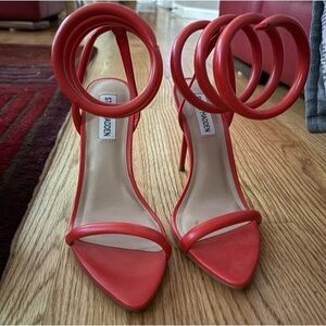 Steve Madden Red Strappy Heels